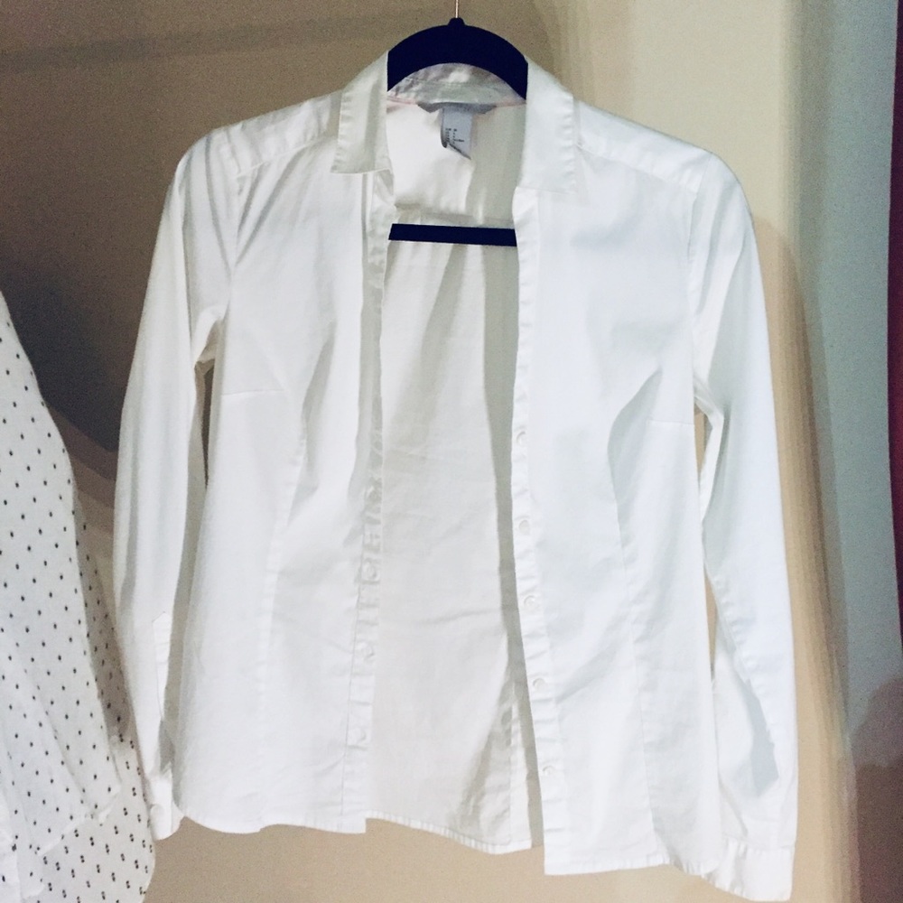 2for$15 H&M White Button Down Blouse